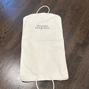 Alexander McQueen Cream Garment Bag